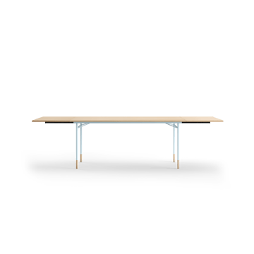 Nyhavn Dining Table matbord med klaffar - Ljus ek-ljusblå ben - House of Finn Juhl