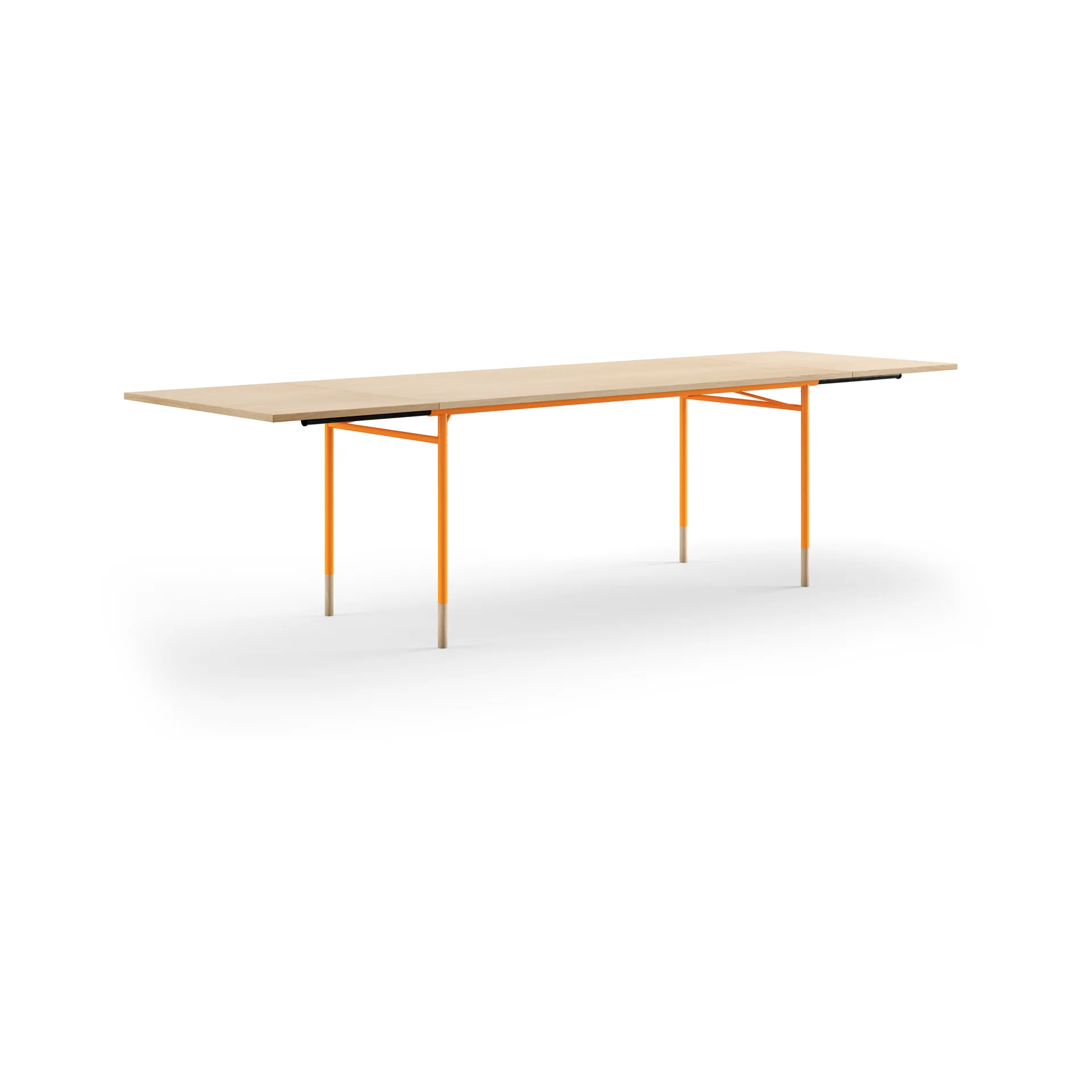 Nyhavn Dining Table matbord med klaffar, Ljus ek-orangea ben House of Finn Juhl