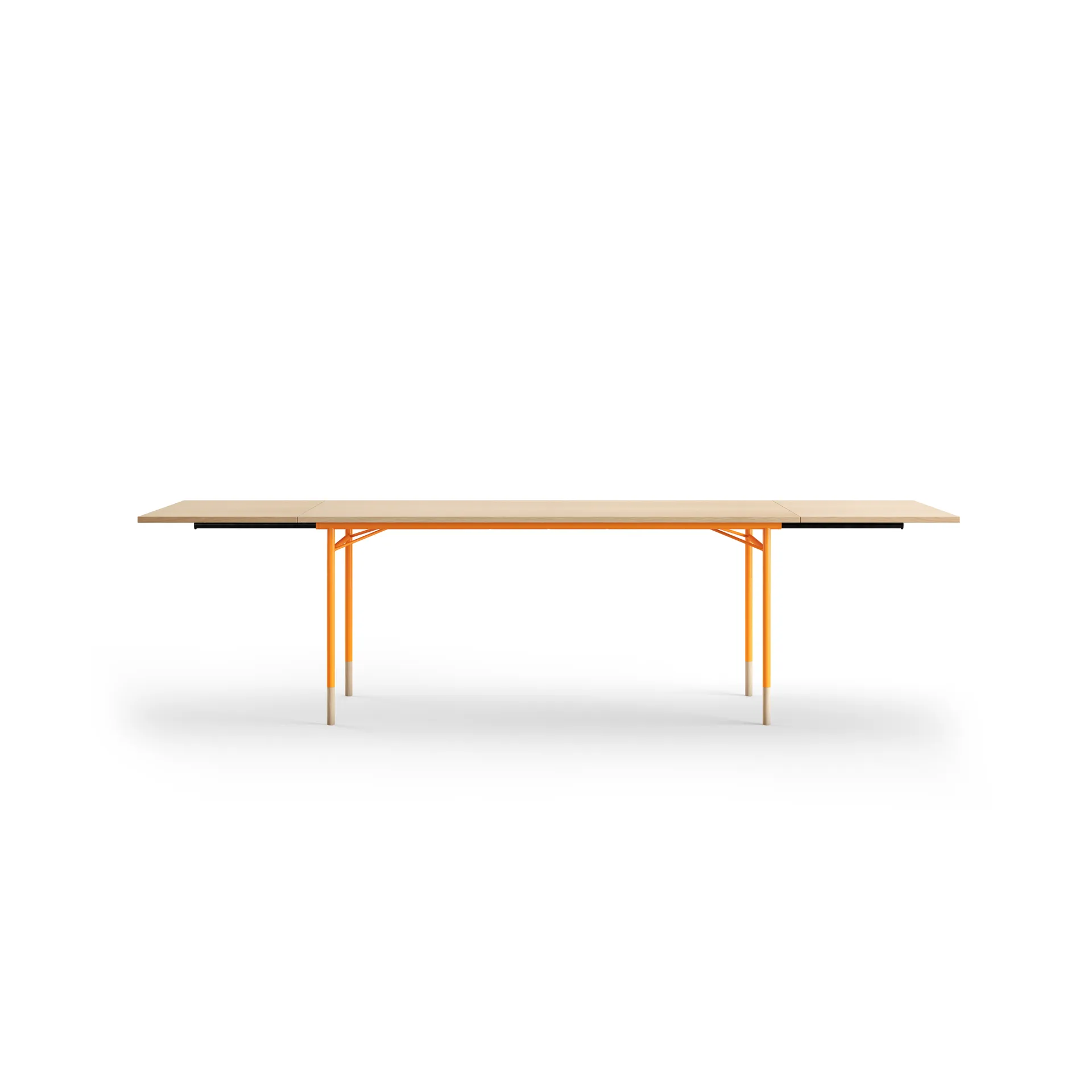 Nyhavn Dining Table matbord med klaffar, Ljus ek-orangea ben House of Finn Juhl