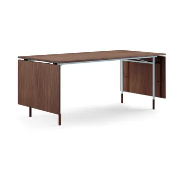 Nyhavn Dining Table matbord med klaffar - Valnöt-ljusblå ben - House of Finn Juhl