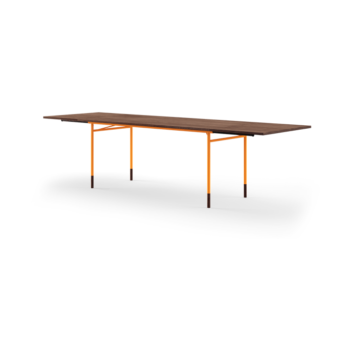 Nyhavn Dining Table matbord med klaffar, valnöt-orange stål House of Finn Juhl