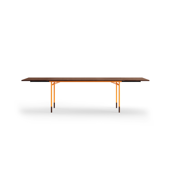 Nyhavn Dining Table matbord med klaffar, valnöt-orange stål House of Finn Juhl