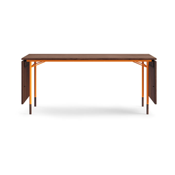 Nyhavn Dining Table matbord med klaffar, valnöt-orange stål House of Finn Juhl
