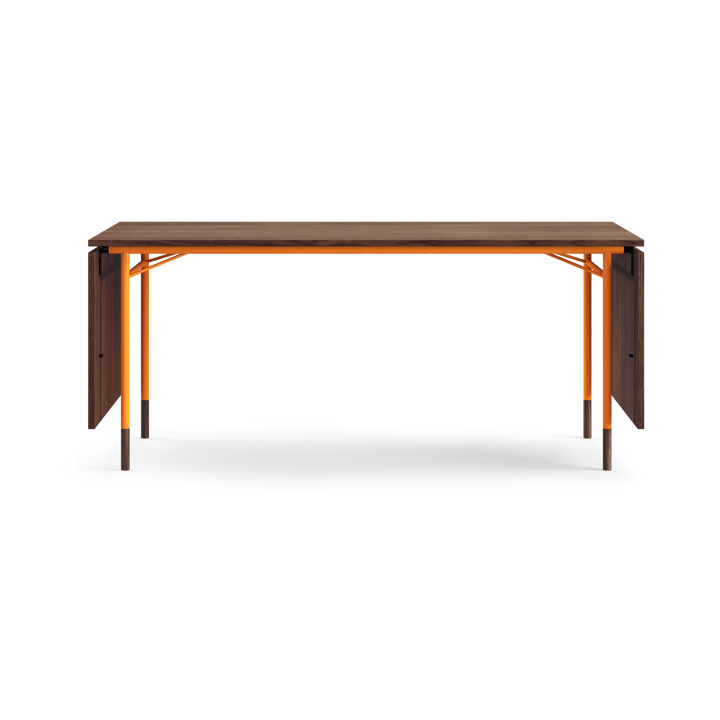 Nyhavn Dining Table matbord med klaffar - valnöt-orange stål - House of Finn Juhl