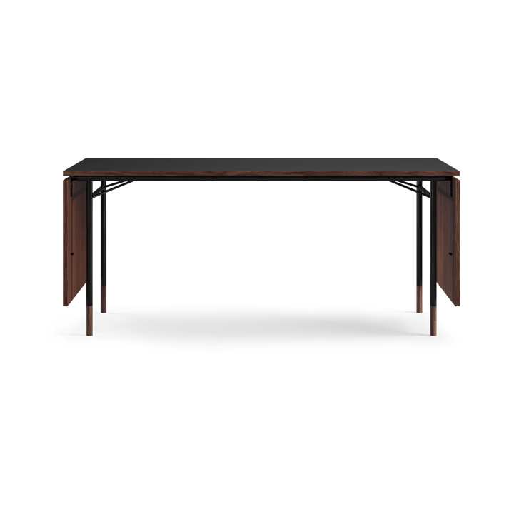 Nyhavn Dining Table matbord med klaffar - Valnöt-svart laminat-svarta ben - House of Finn Juhl