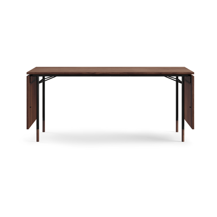 Nyhavn Dining Table matbord med klaffar, Valnöt-svarta ben House of Finn Juhl