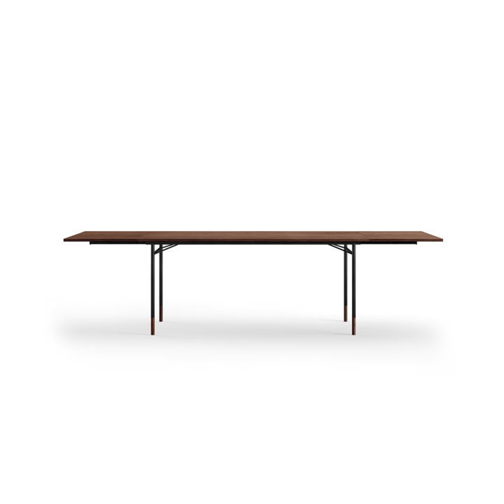 Nyhavn Dining Table matbord med klaffar - Valnöt-svarta ben - House of Finn Juhl