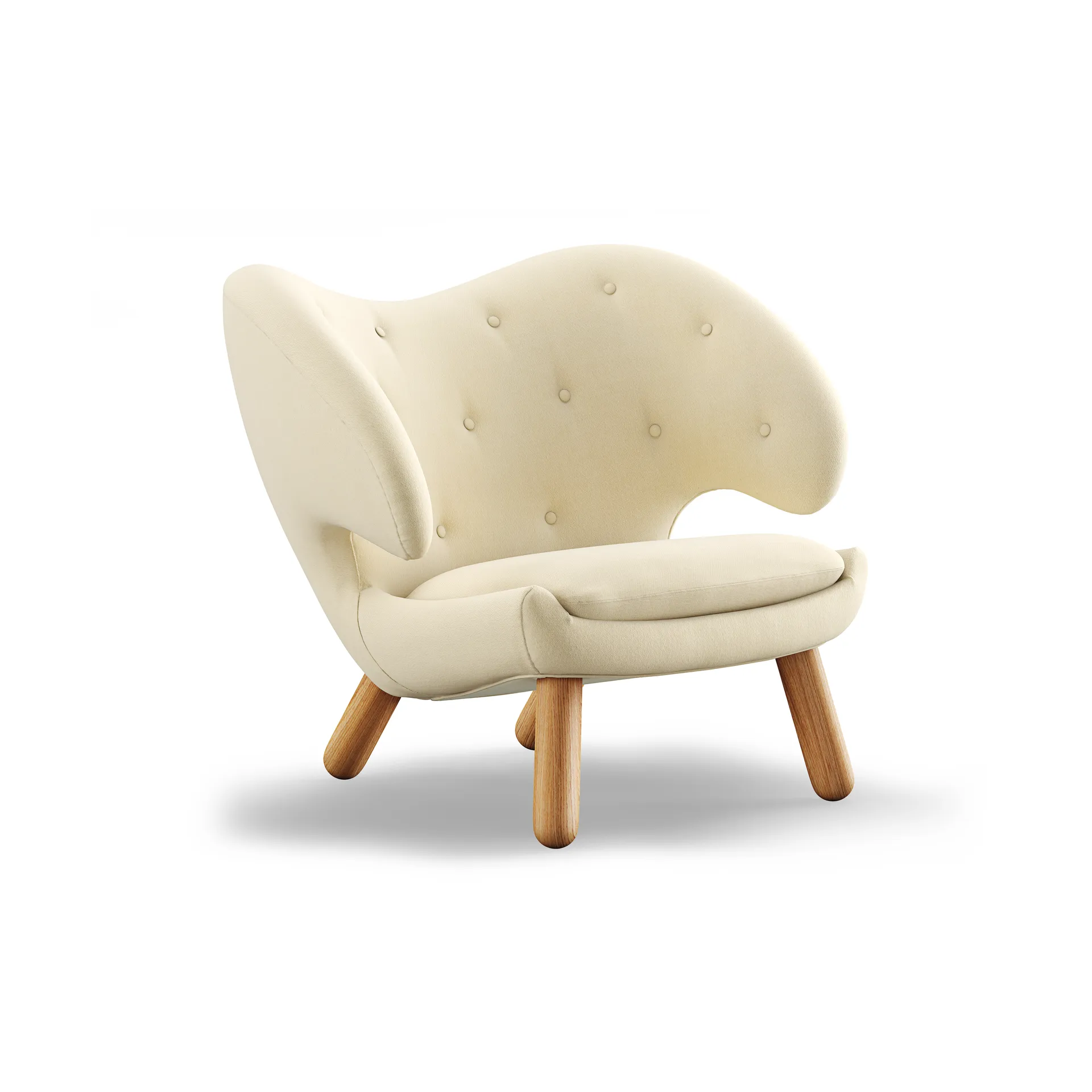 Pelican Chair fåtölj m. knappar, Ek-vidar 1511 House of Finn Juhl