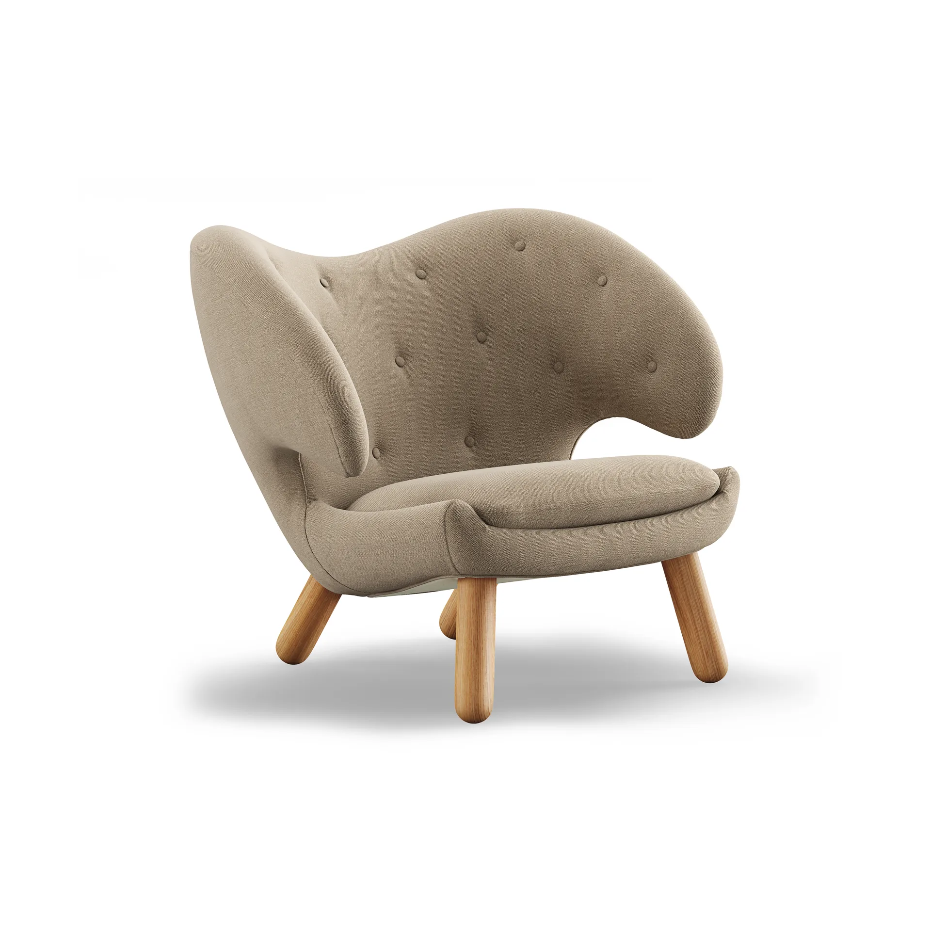 Pelican Chair fåtölj m. knappar, Ek-vidar 222 House of Finn Juhl