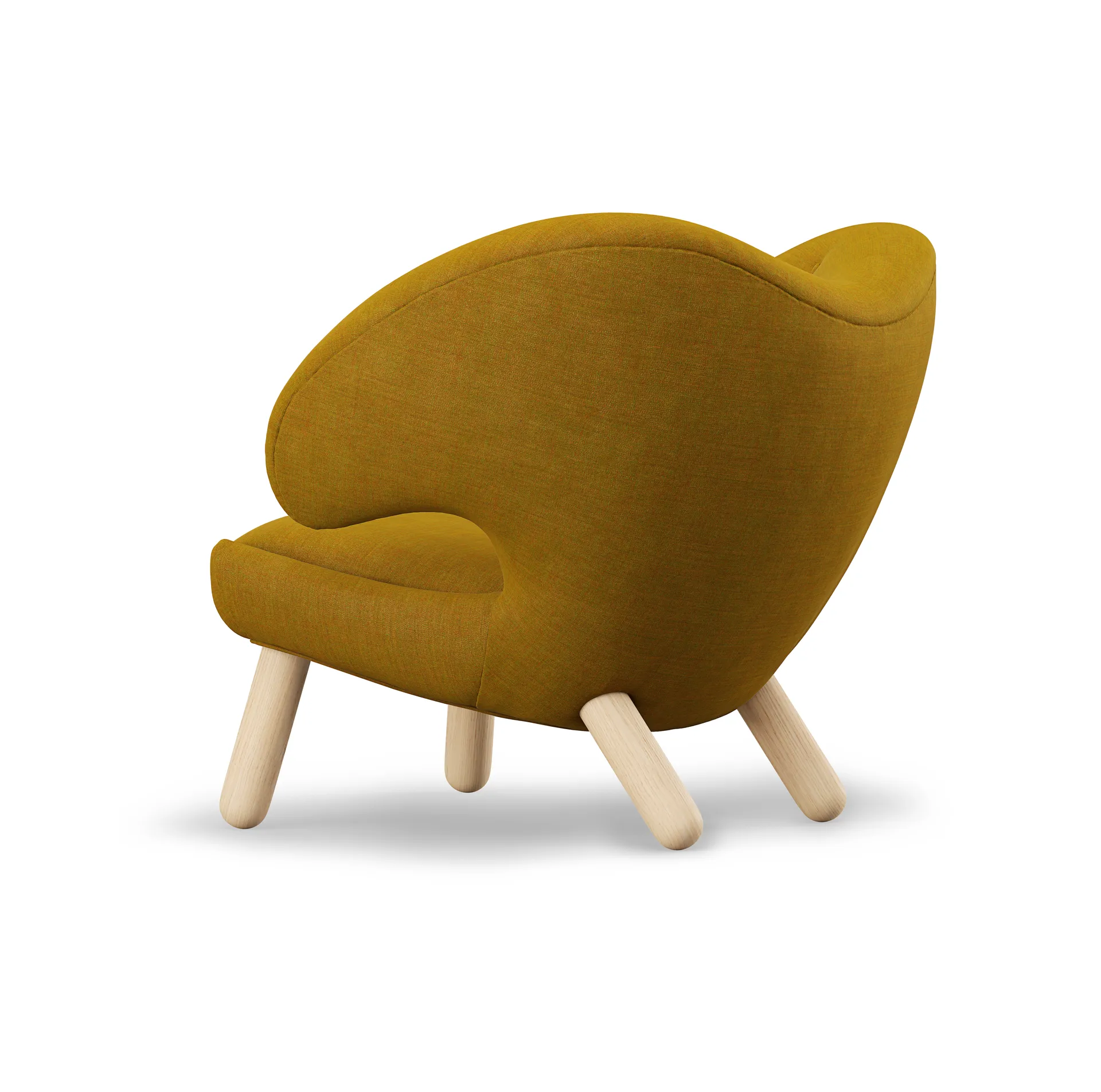 Pelican Chair fåtölj m. knappar, Ljus ek-remix 412 House of Finn Juhl