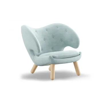 Pelican Chair fåtölj m. knappar - Ljus ek-remix 823 - House of Finn Juhl