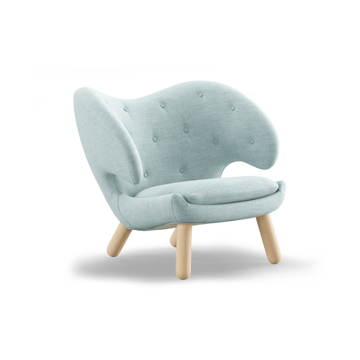 Pelican Chair fåtölj m. knappar - Ljus ek-remix 823 - House of Finn Juhl