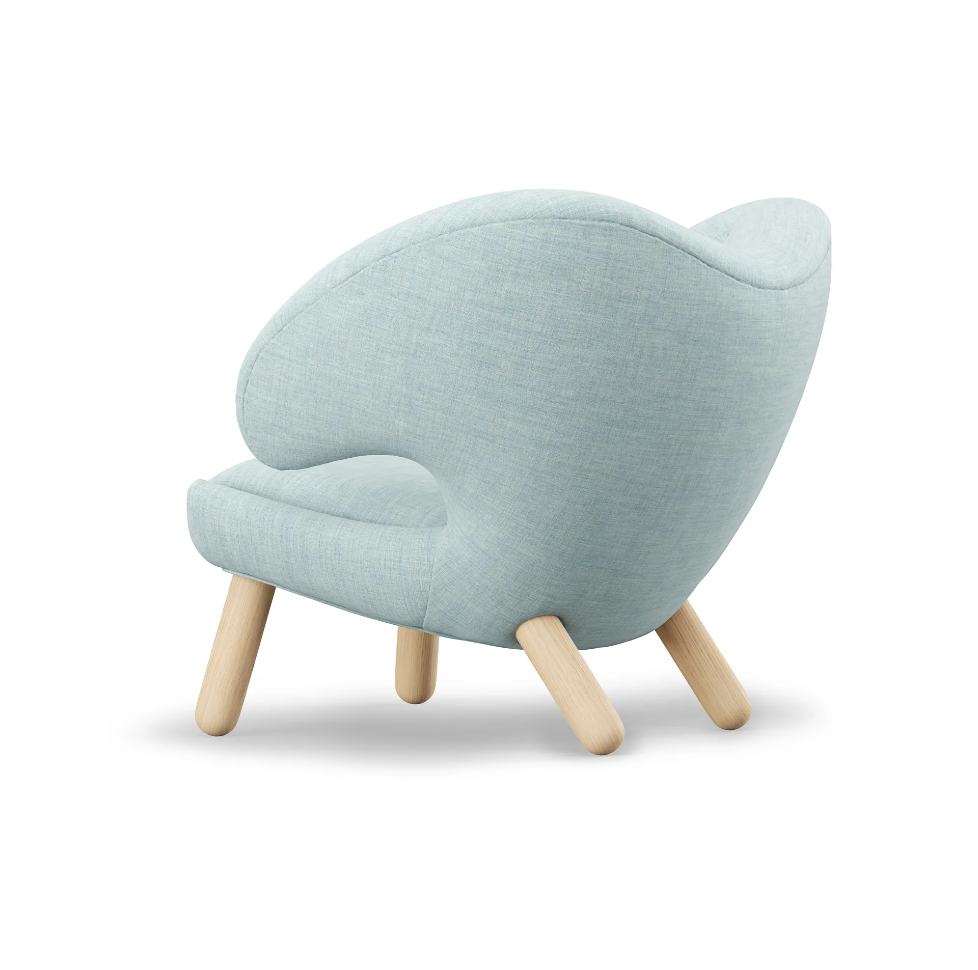 Pelican Chair fåtölj m. knappar, Ljus ek-remix 823 House of Finn Juhl