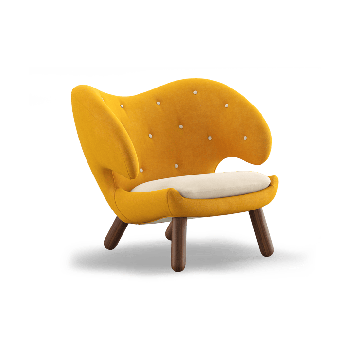 Pelican Chair fåtölj m. knappar - Valnöt-hallingdal 457/100 - House of Finn Juhl