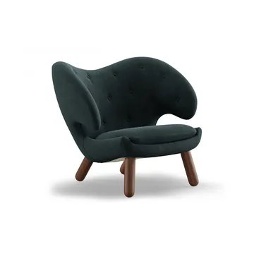 Pelican Chair fåtölj m. knappar - Valnöt-vidar 182 - House of Finn Juhl