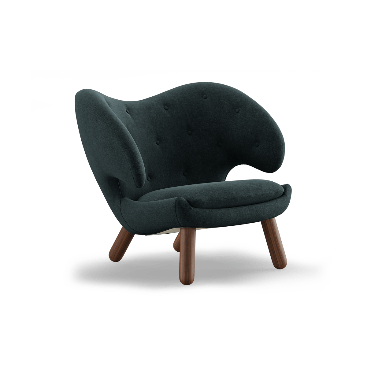 House of Finn Juhl Pelican Chair fåtölj m. knappar Valnöt-vidar 182