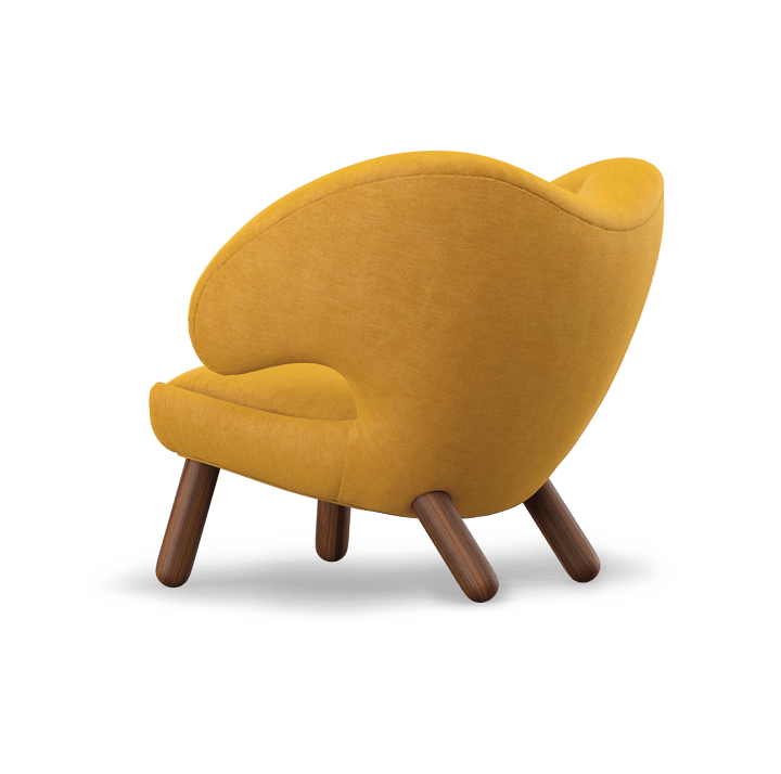 Pelican Chair fåtölj m. knappar - Valnöt-watercolor butterscotch - House of Finn Juhl