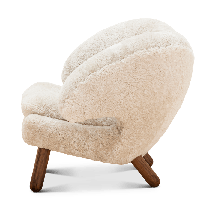 Pelican Chair fåtölj - Sheepskin Moonlight-valnöt - House of Finn Juhl