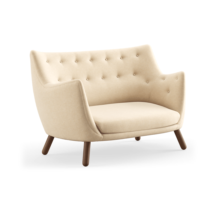 Poet Sofa soffa 2-sits - Valnöt-watercolor soft linen - House of Finn Juhl
