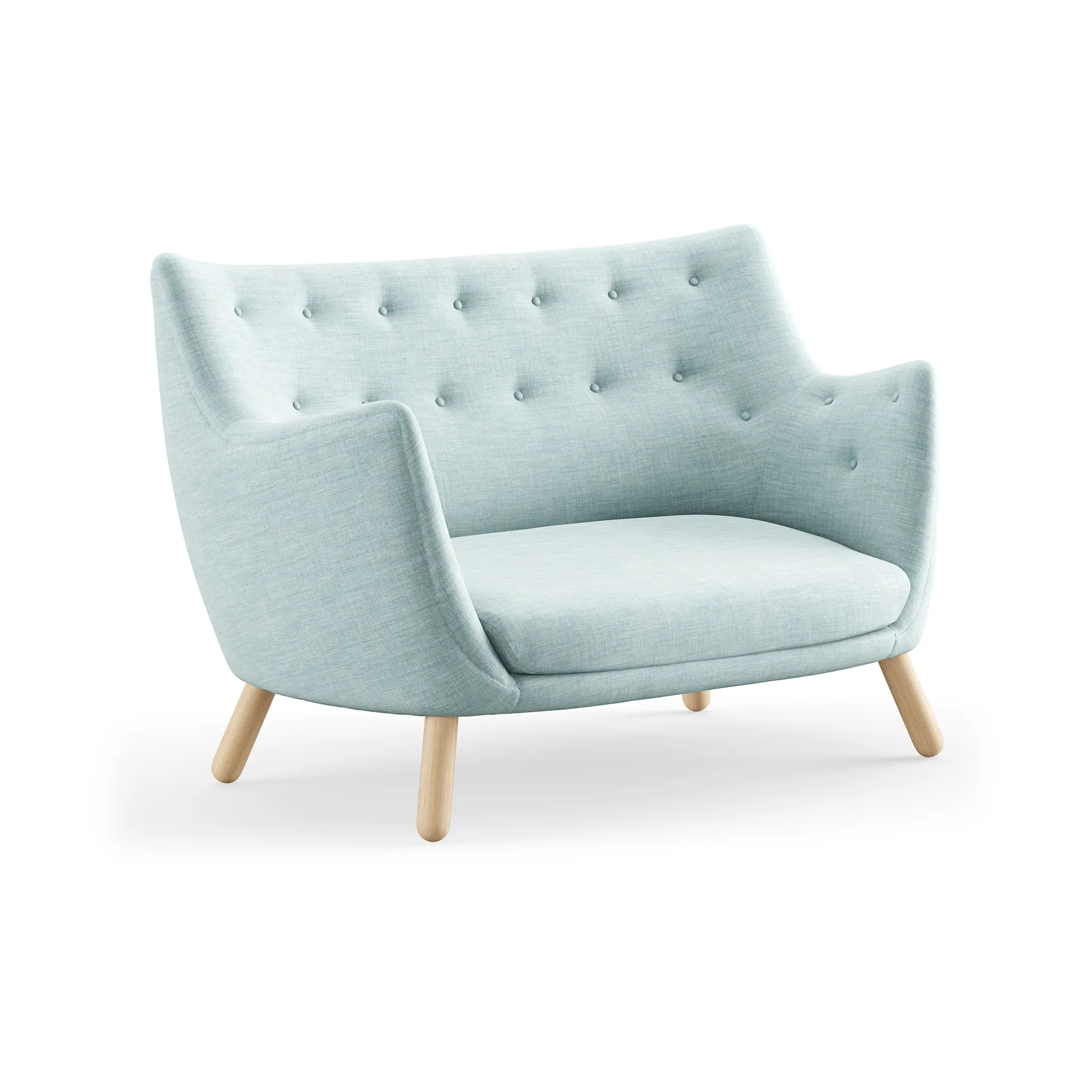 Poet soffa 2-sits, Ljus ek-remix 823 House of Finn Juhl