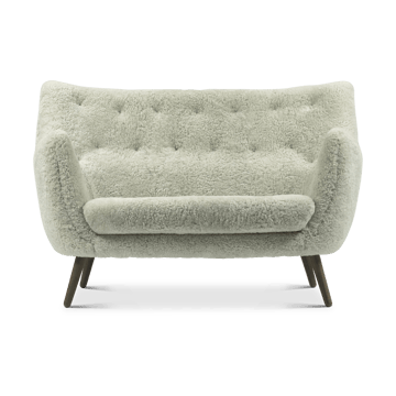 Poet soffa 2-sits - Sheepskin Moonlight-valnöt - House of Finn Juhl