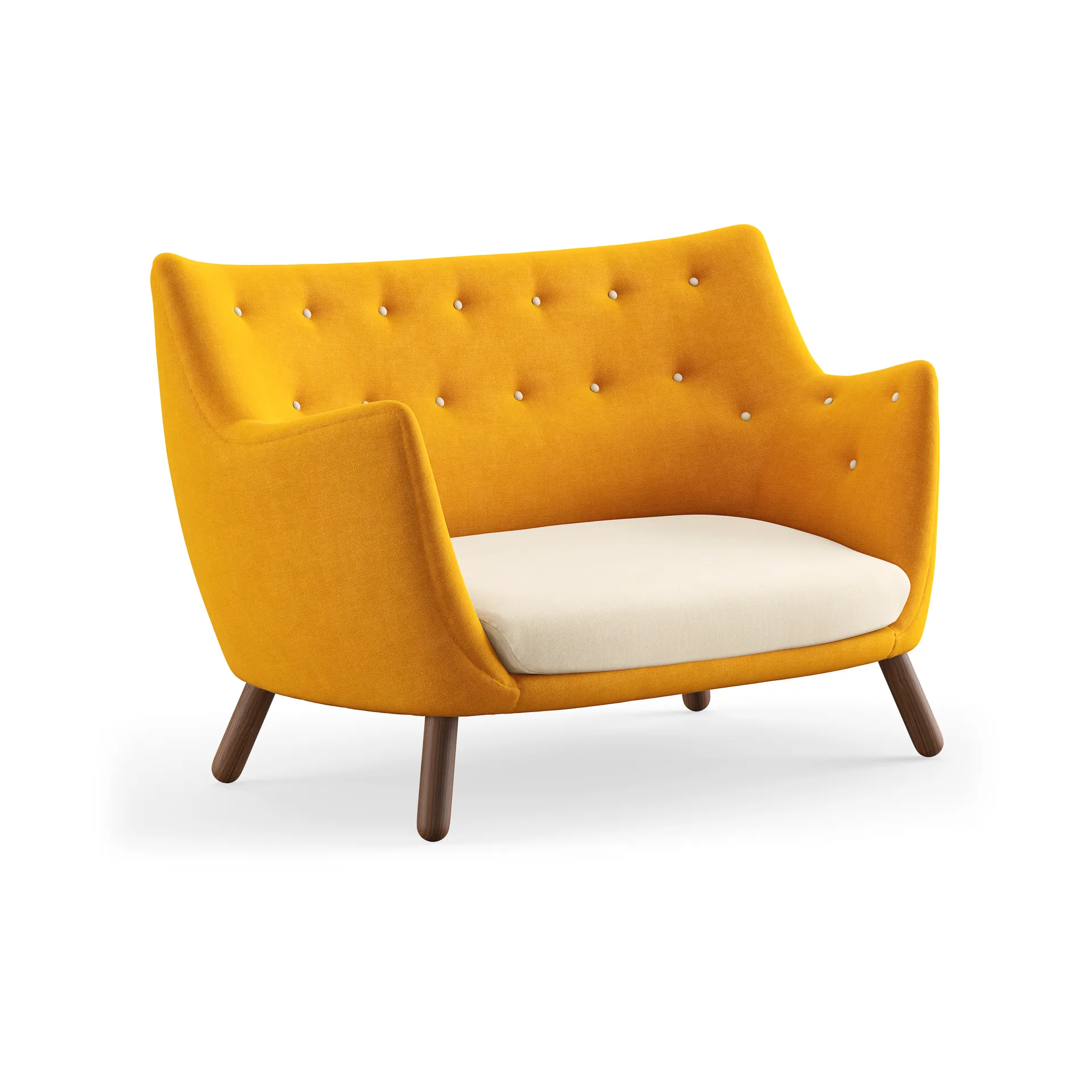 Poet soffa 2-sits, Valnöt-hallingdal 457/100 House of Finn Juhl