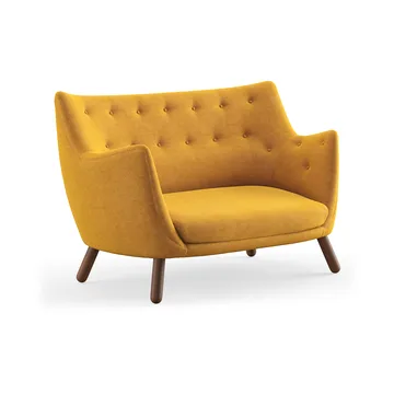 Poet soffa 2-sits - Valnöt-watercolor butterscotch - House of Finn Juhl