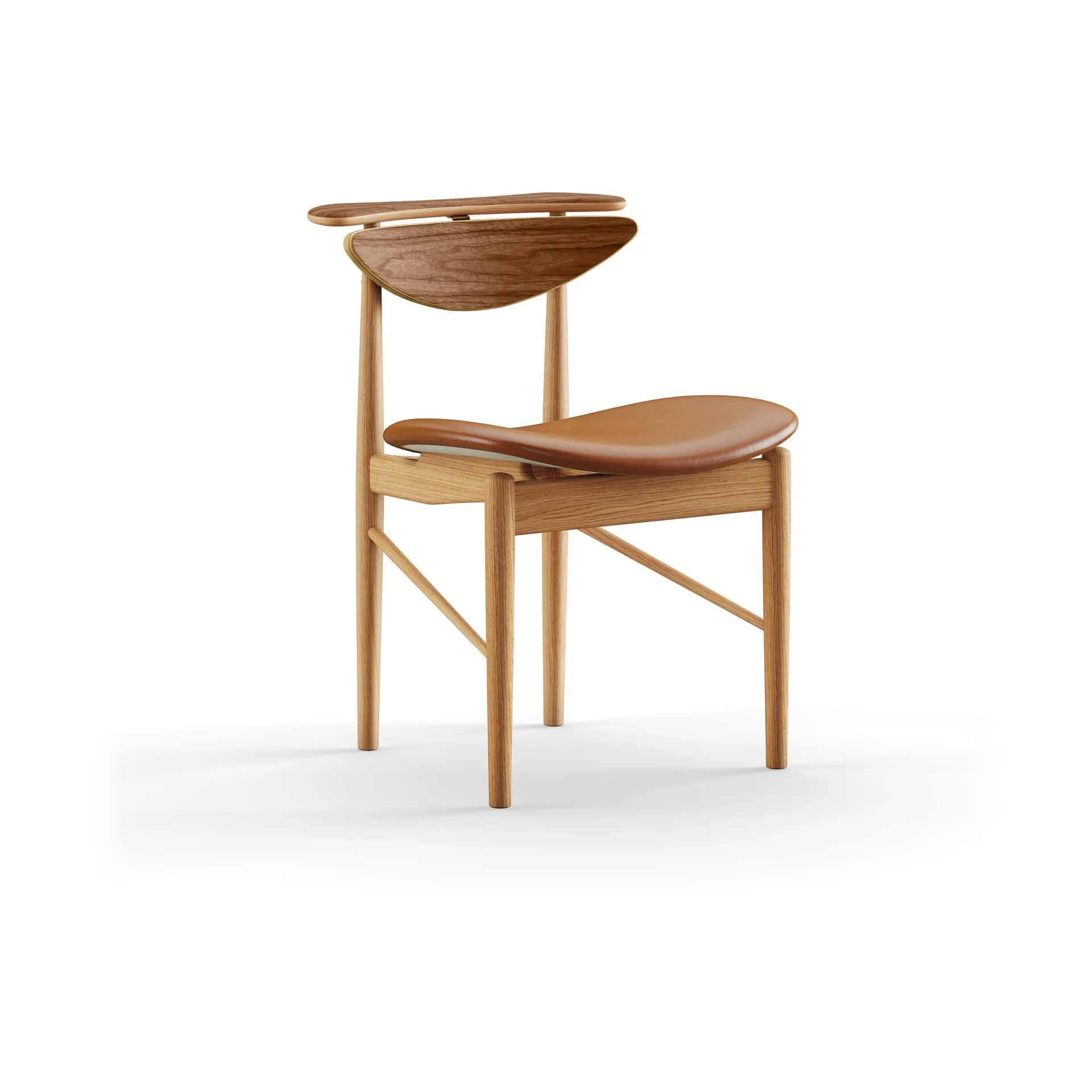 Reading Chair stol, valnöt/ek-nevada cognac NV2488S House of Finn Juhl