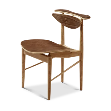 Reading Chair stol veneer seat - valnöt/ek - House of Finn Juhl
