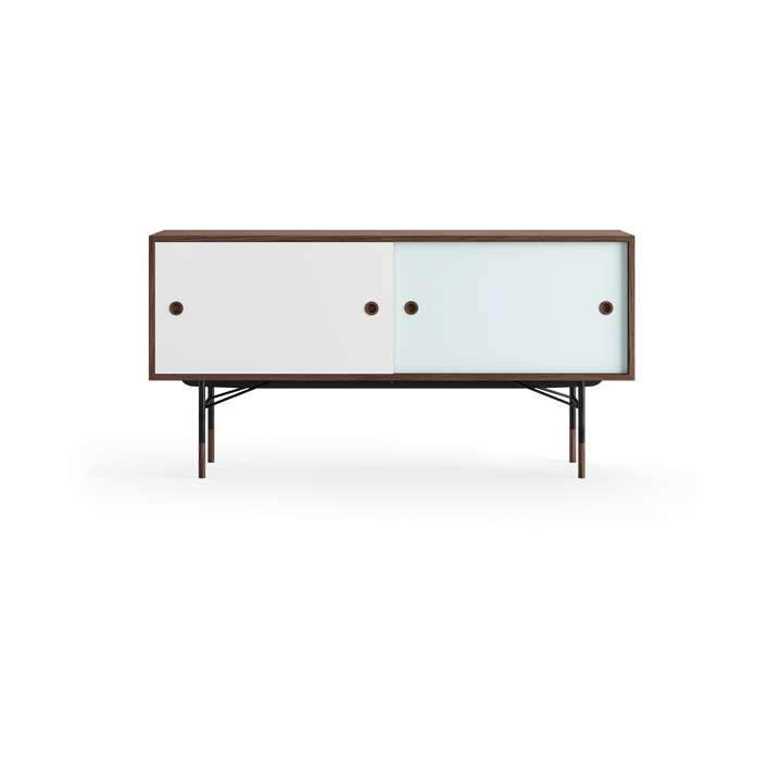 Sideboard med lådor, vit/ljusblå-valnötsfanér House of Finn Juhl