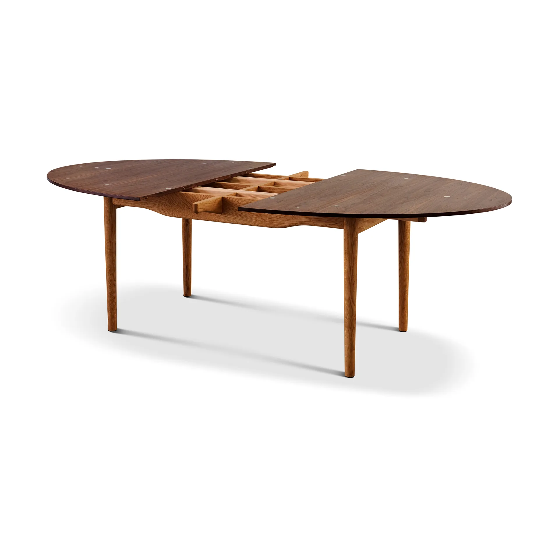 Silver table 180/290 matbord, två iläggsskivor-valnöt House of Finn Juhl