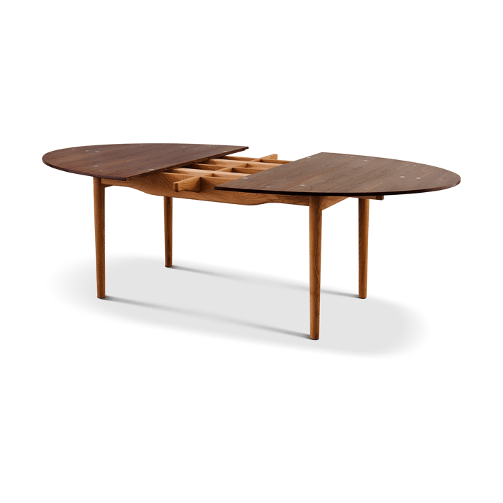 Silver table 180/290 matbord, två iläggsskivor-valnöt House of Finn Juhl