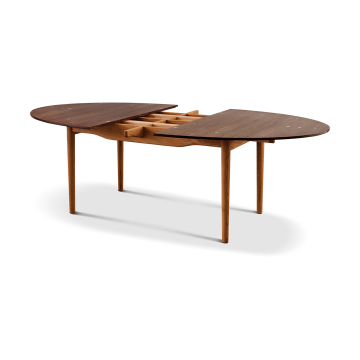 Silver table 180/290 matbord - två iläggsskivor-valnöt - House of Finn Juhl