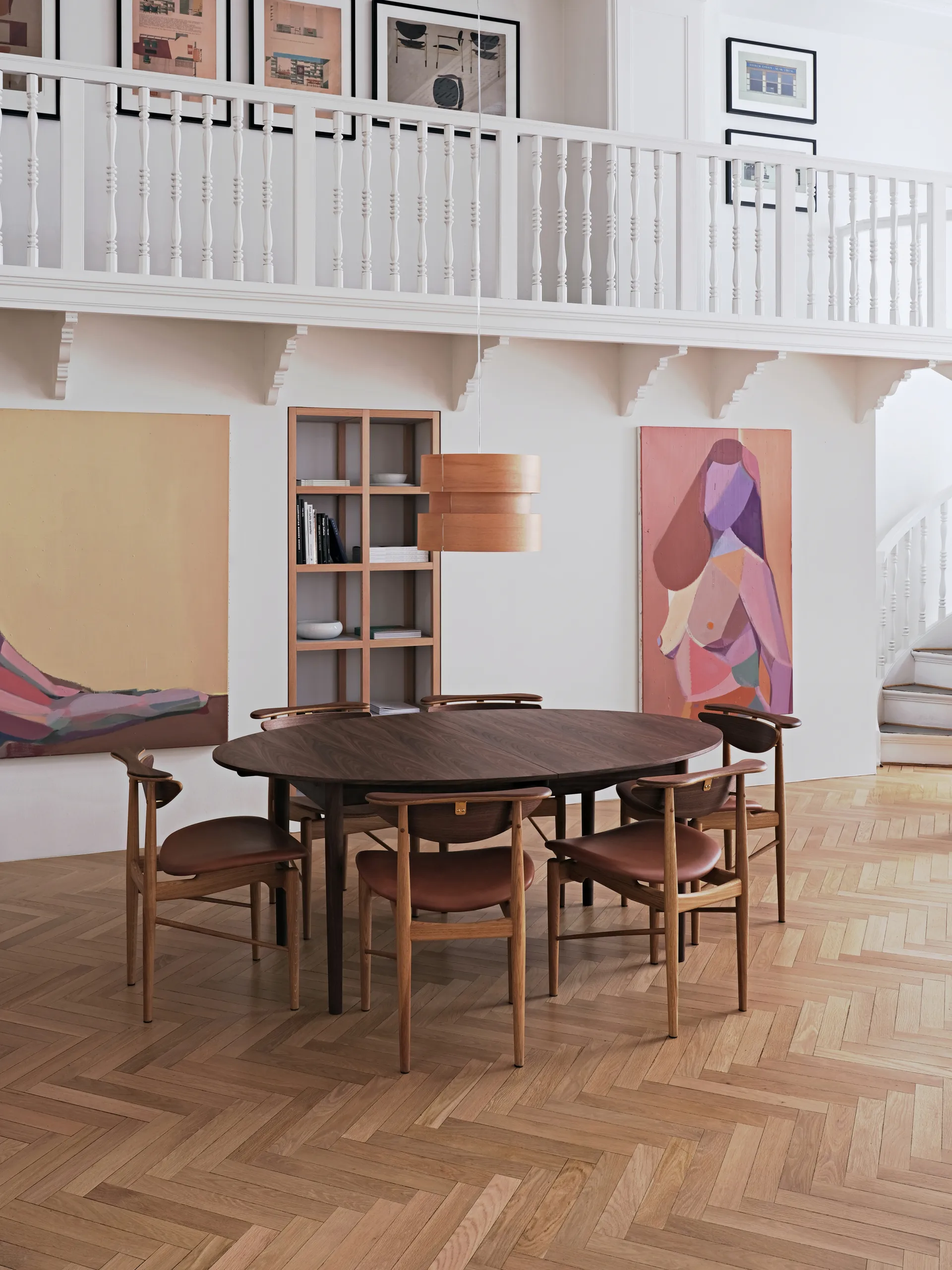 Silver table 180/290 matbord, två iläggsskivor-valnöt House of Finn Juhl