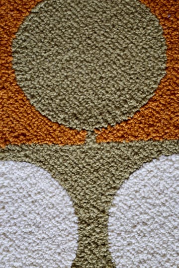 The Circle matta Ø245 cm - Grön/Orange - House of Finn Juhl