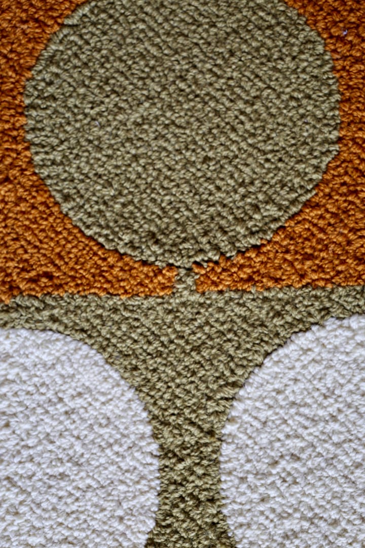 The Circle matta Ø245 cm, Grön/Orange House of Finn Juhl