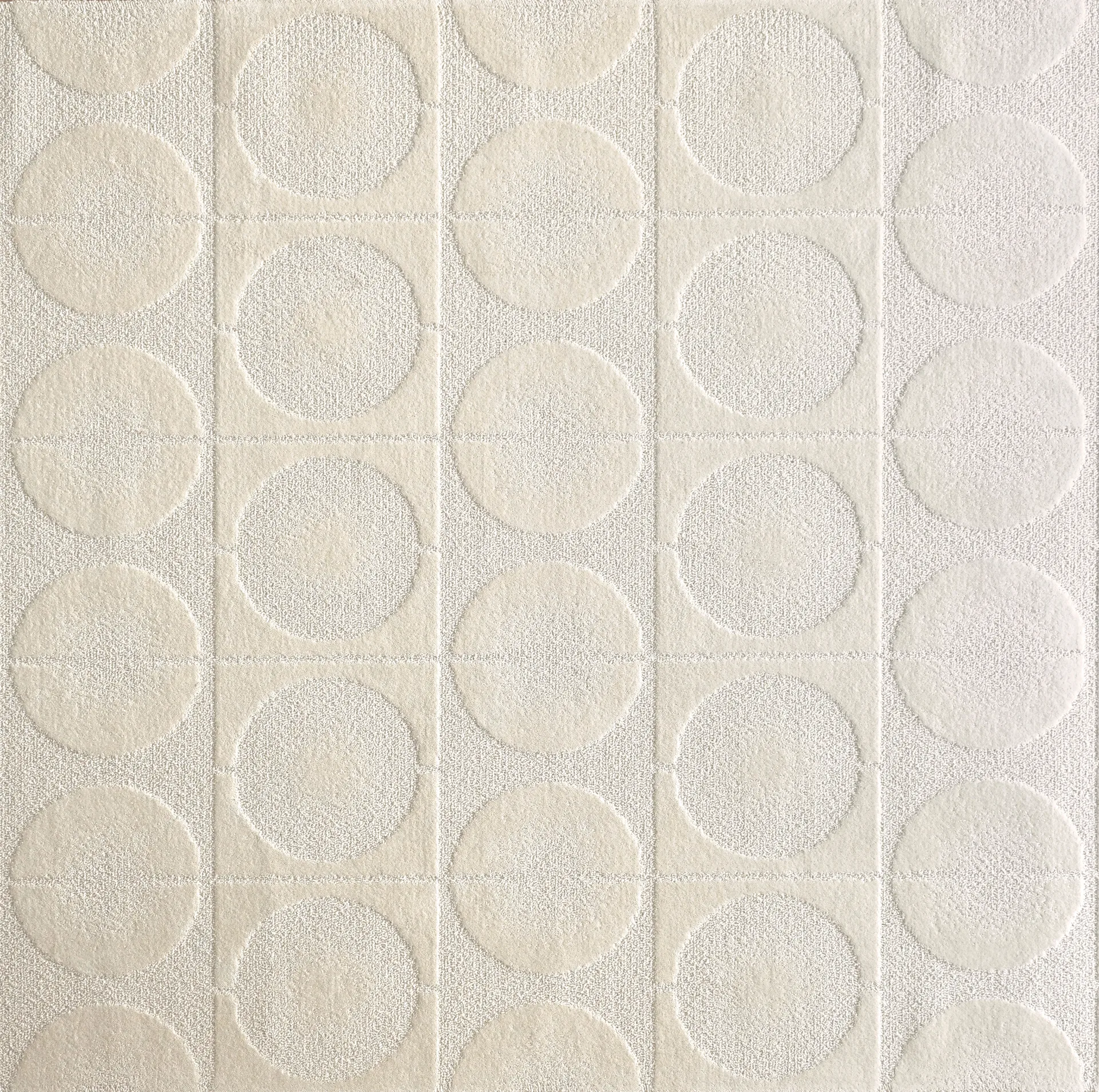 The undyed circle matta Ø175 cm, Chalk House of Finn Juhl