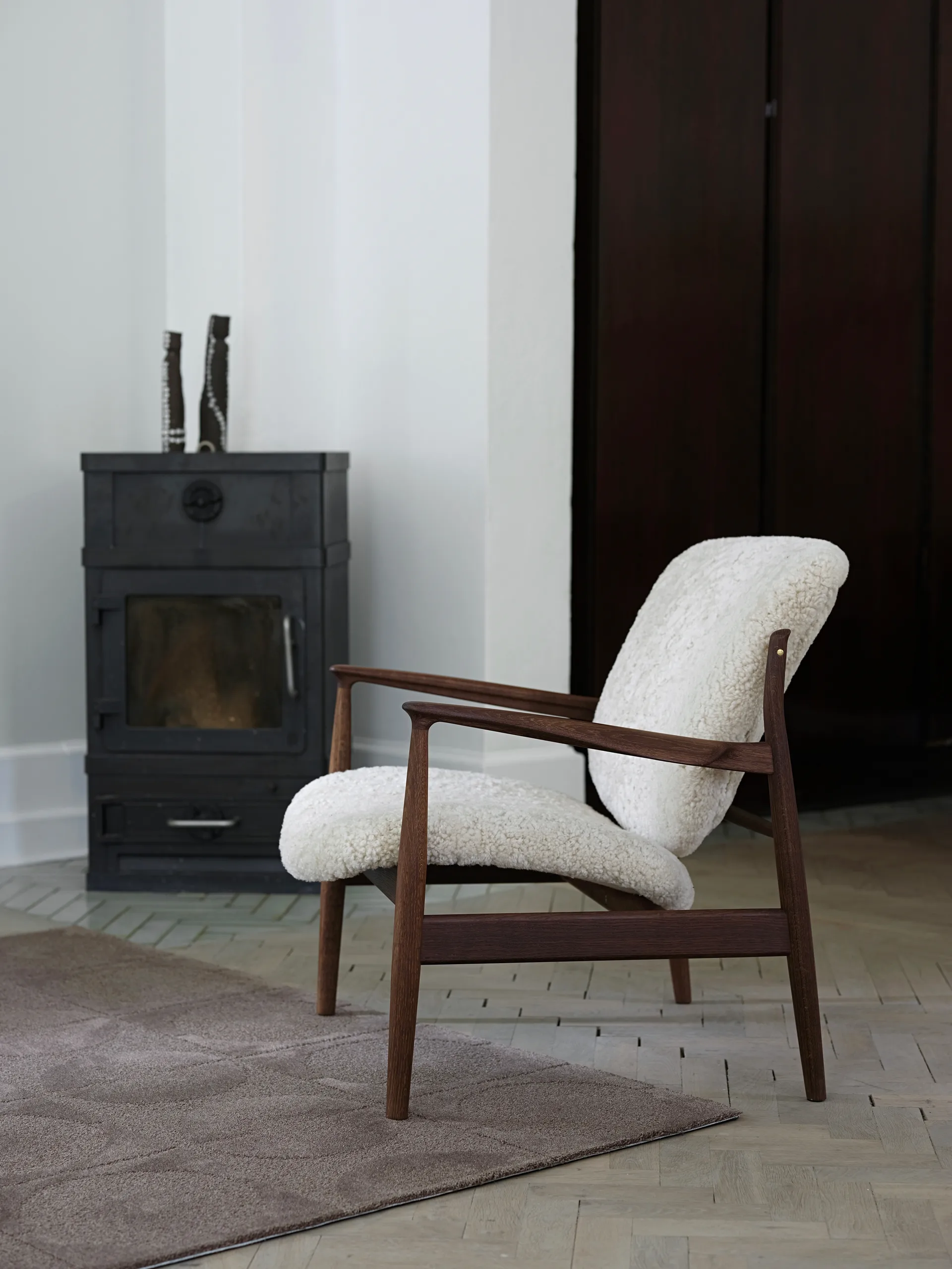 The undyed circle matta 175x245 cm, Clay House of Finn Juhl