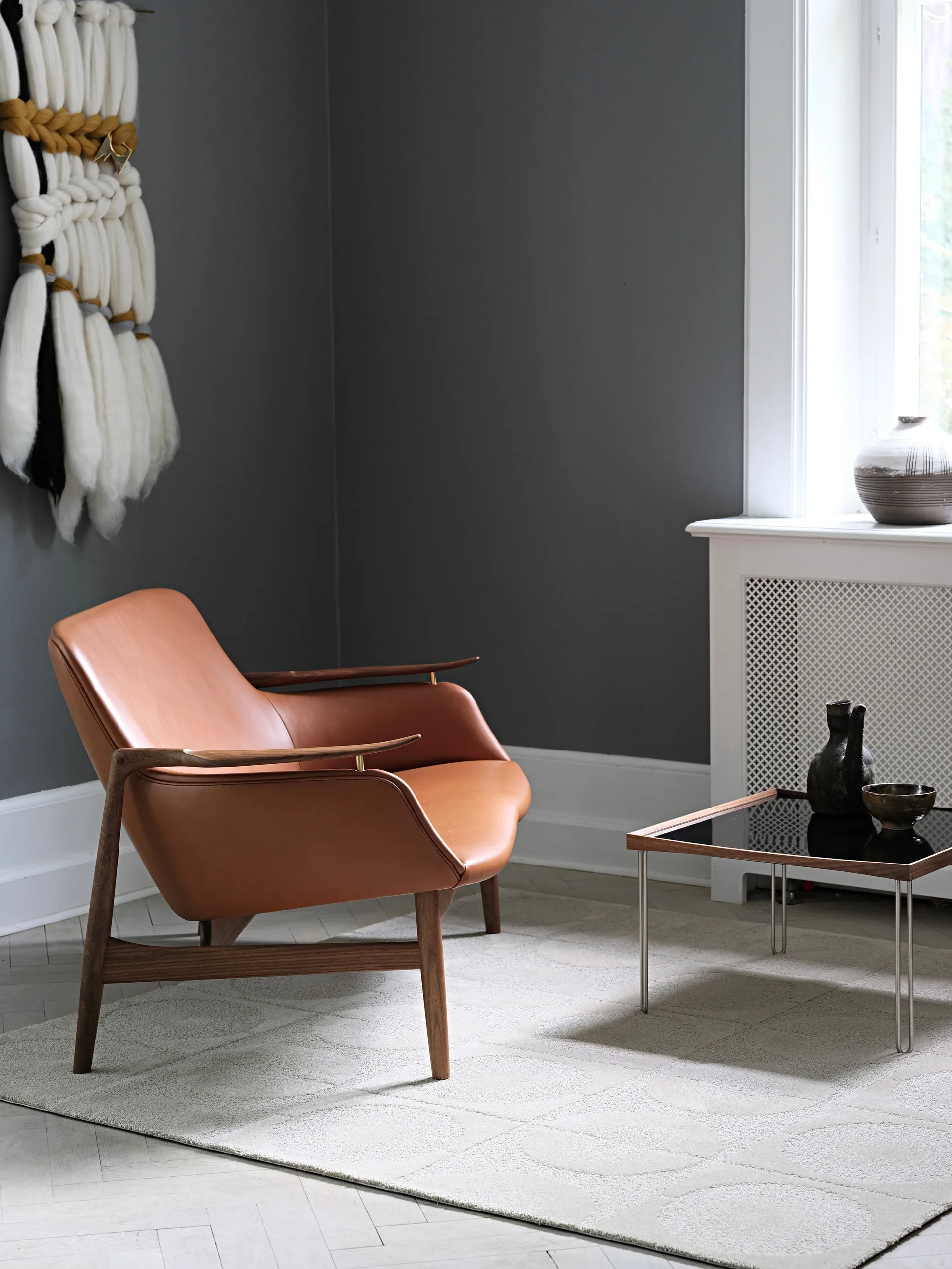 The undyed circle matta 175x245 cm, Sandstone House of Finn Juhl