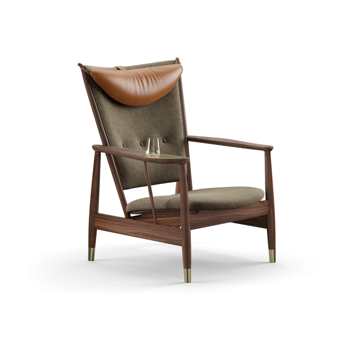Whisky Chair fåtölj - Valnöt-hallingdal 227-cognac - House of Finn Juhl