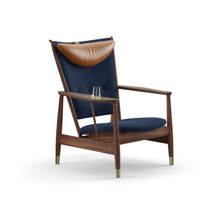 Whisky Chair fåtölj - Valnöt-hallingdal 764-cognac - House of Finn Juhl