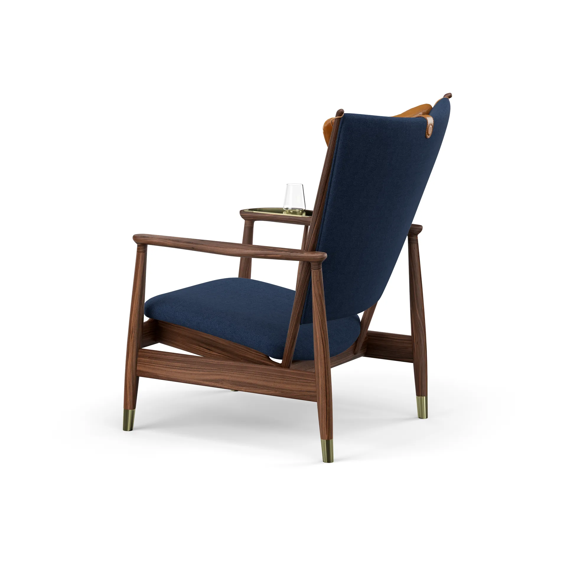 Whisky Chair fåtölj, Valnöt-hallingdal 764-cognac House of Finn Juhl