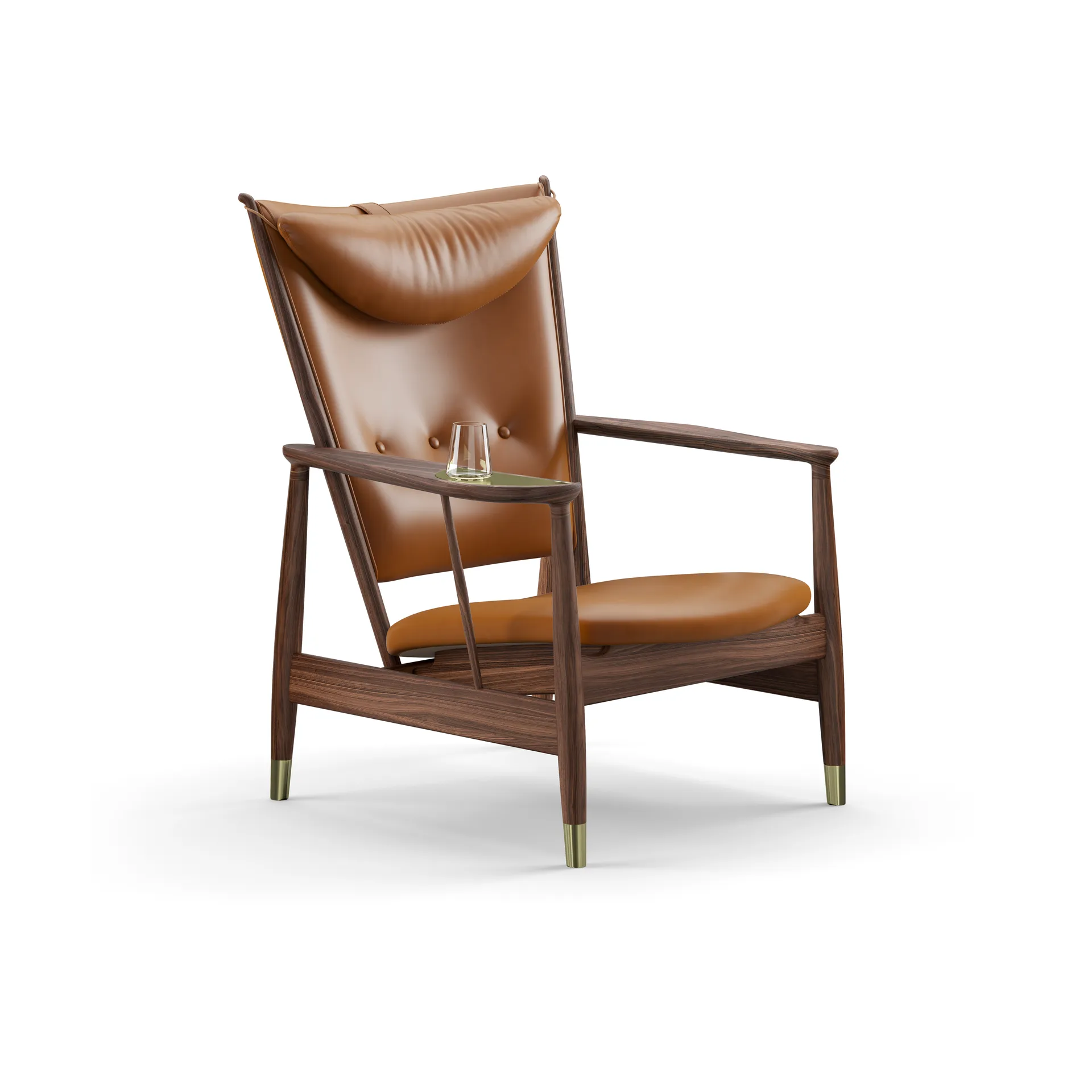 Whisky Chair fåtölj, Valnöt-nevada cognac NV2488S House of Finn Juhl