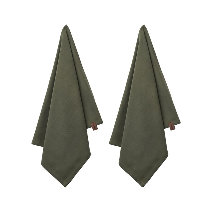 Humdakin ekologisk kökshandduk 45x70 cm 2-pack, Evergreen Humdakin