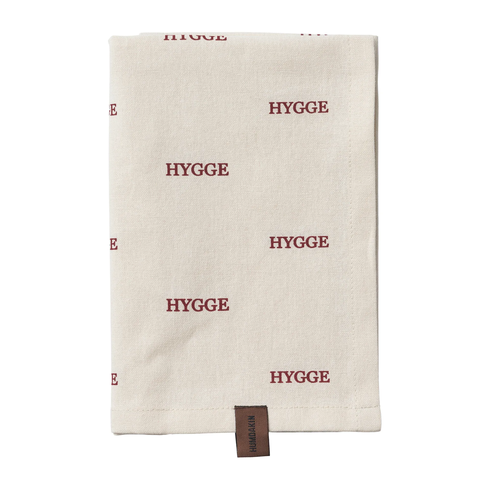 Humdakin Hygge kökshandduk, Off white/Red Humdakin