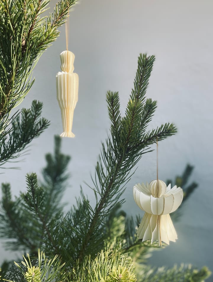 Humdakin julhänge 3-pack, Off white/gold Humdakin