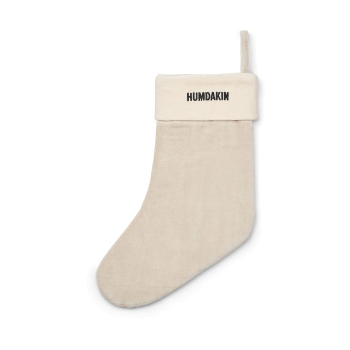 Humdakin julstrumpa velvet - Light stone - Humdakin