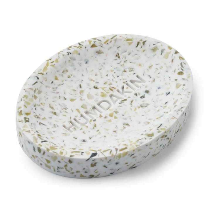 Humdakin Terrazzo tvålfat 10x13 cm - Green-white - Humdakin