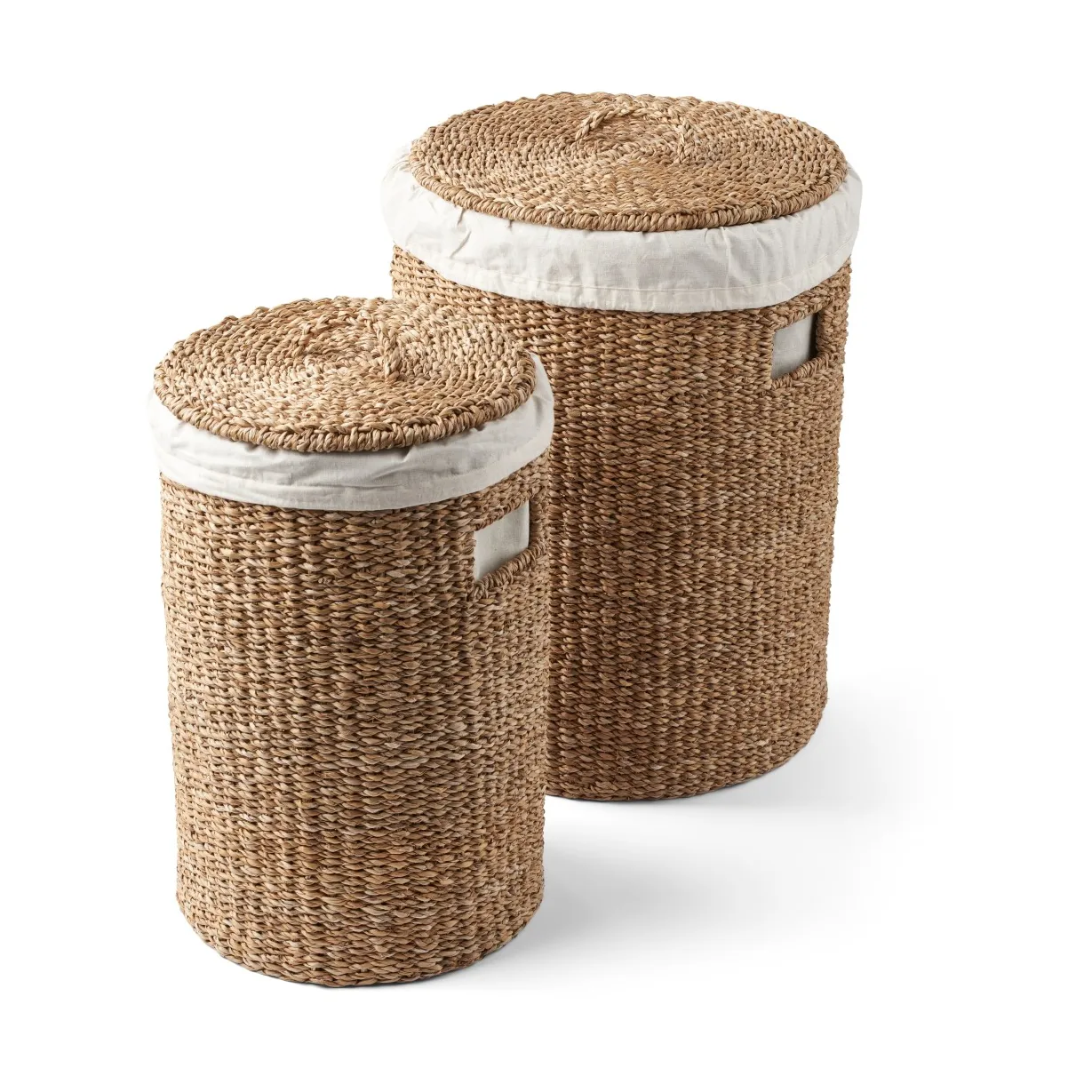 Humdakin tvättkorg 2 delar Flätad | Skandinavisk Design | Tvättkorgar | Beige