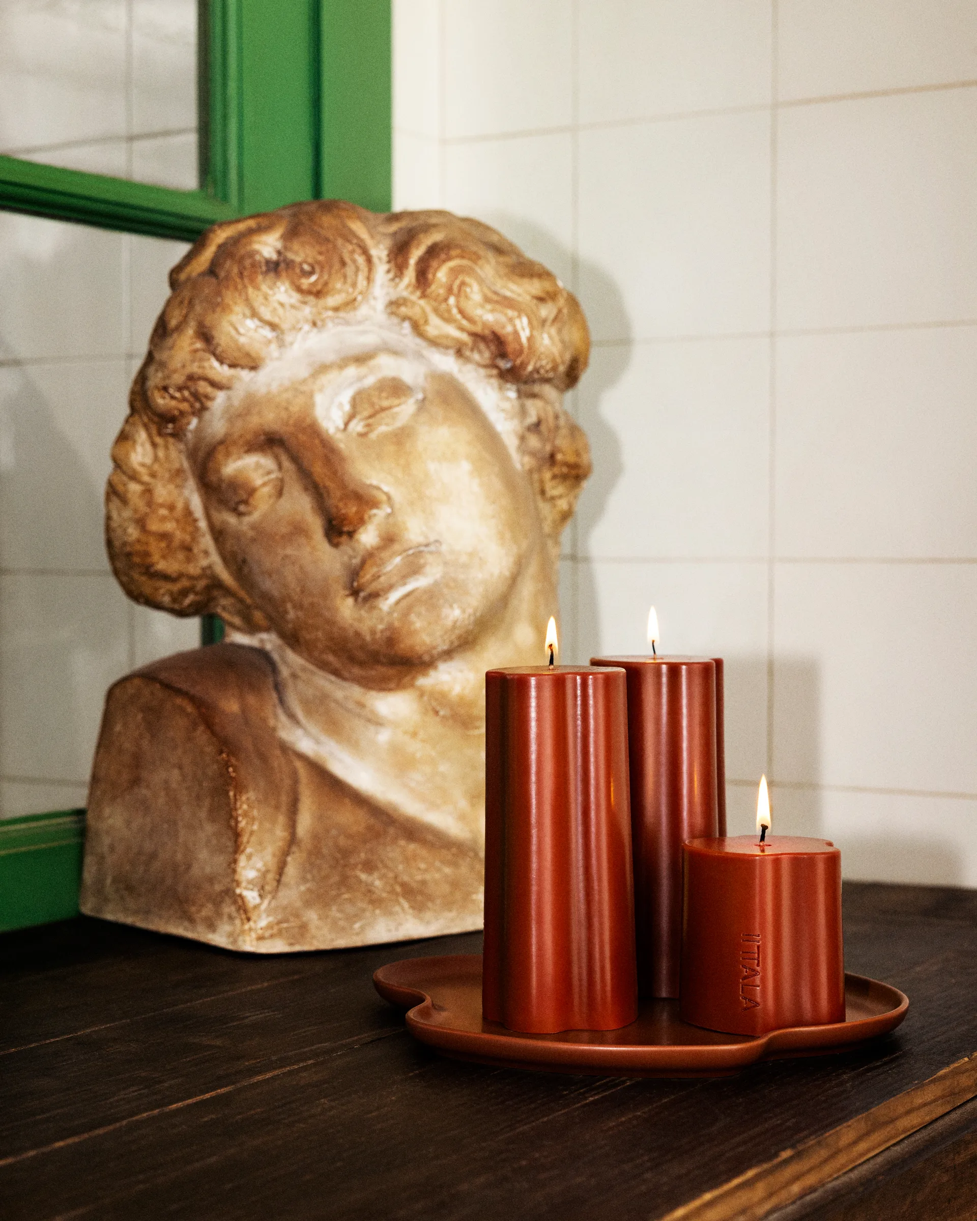 Aalto blockljus, Eld, 8 cm Iittala